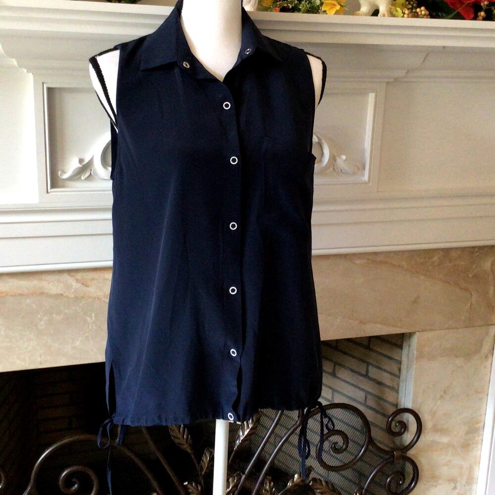 Club Monaco 100% Silk Sleeveless Top Sz S